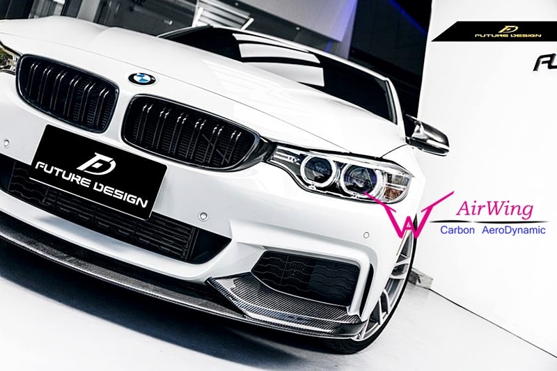 F32 F33 F36 - Performance style Carbon Front Lip Spoiler 02